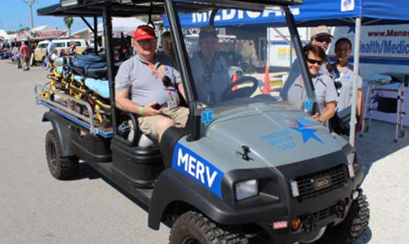 MERV vehicle and team